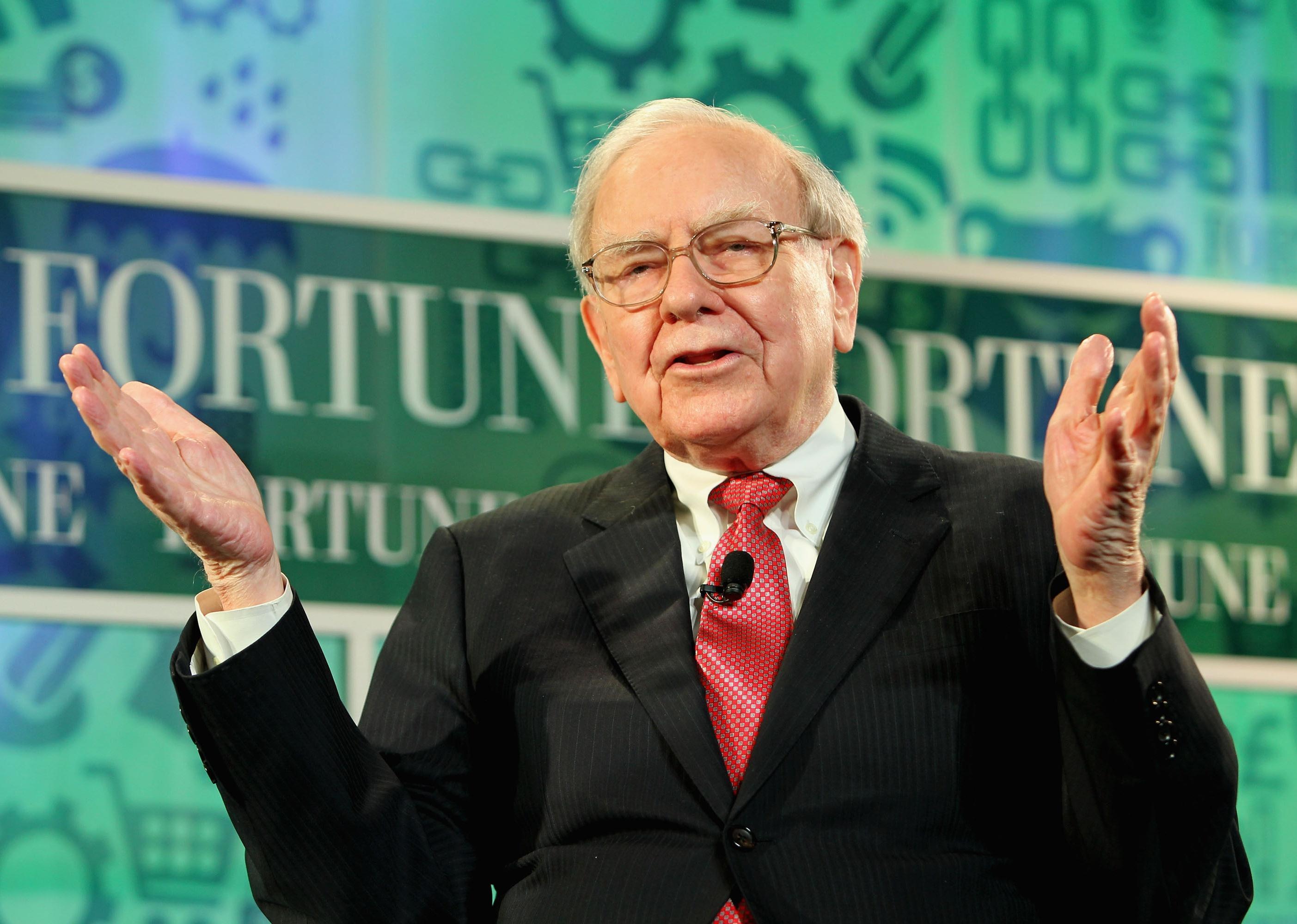 Warren Buffett speaks on panel.