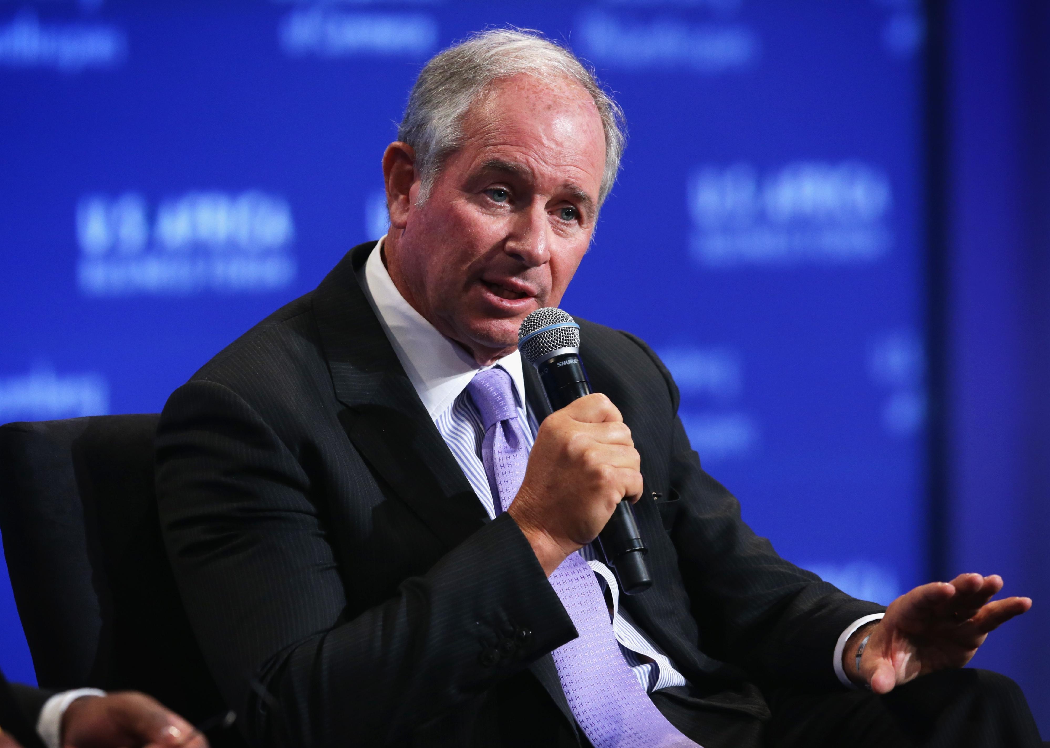 Stephen Schwarzman speaks on panel.