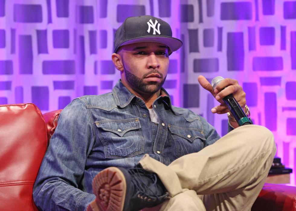 Recording artist Joe Budden visits 106 & Park at BET studio.