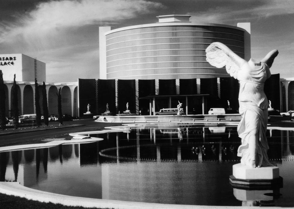 Exterior of Caesars Palace in 1967