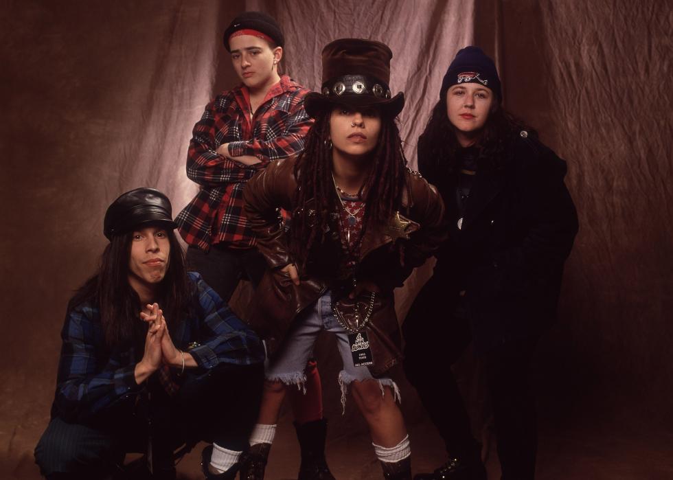 Studio portrait of 4 Non Blondes.