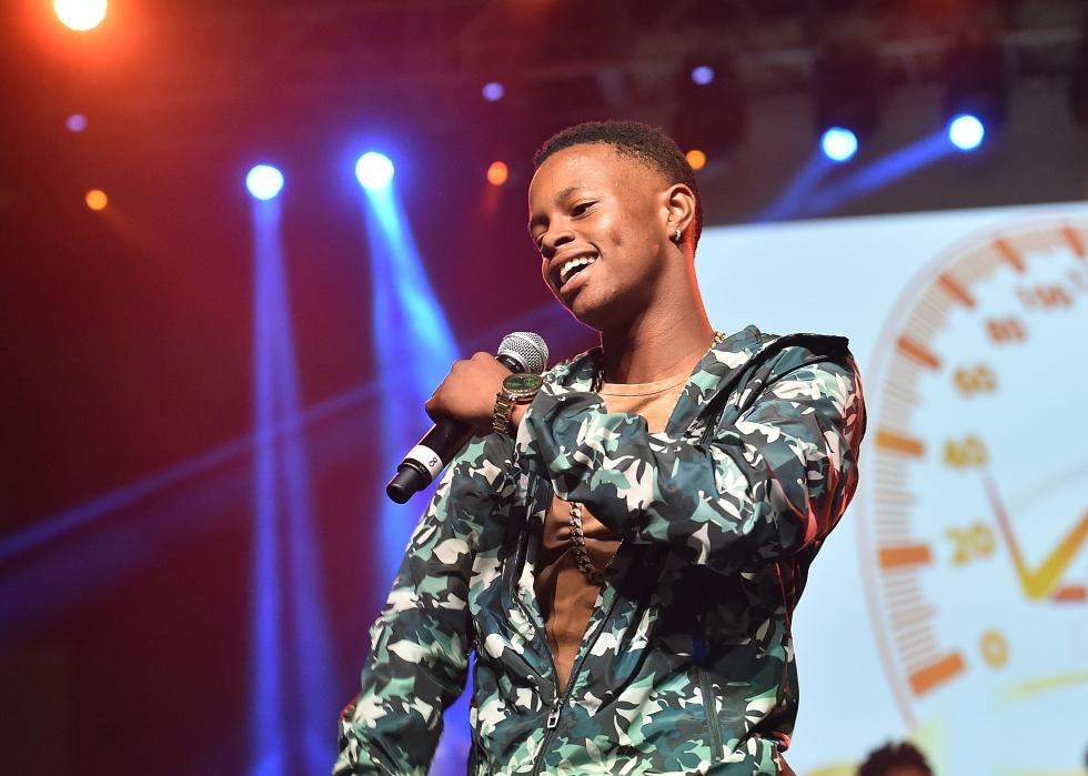 Silento performs on stage at V-103 Car & Bike Show at Georgia World Congress Center.