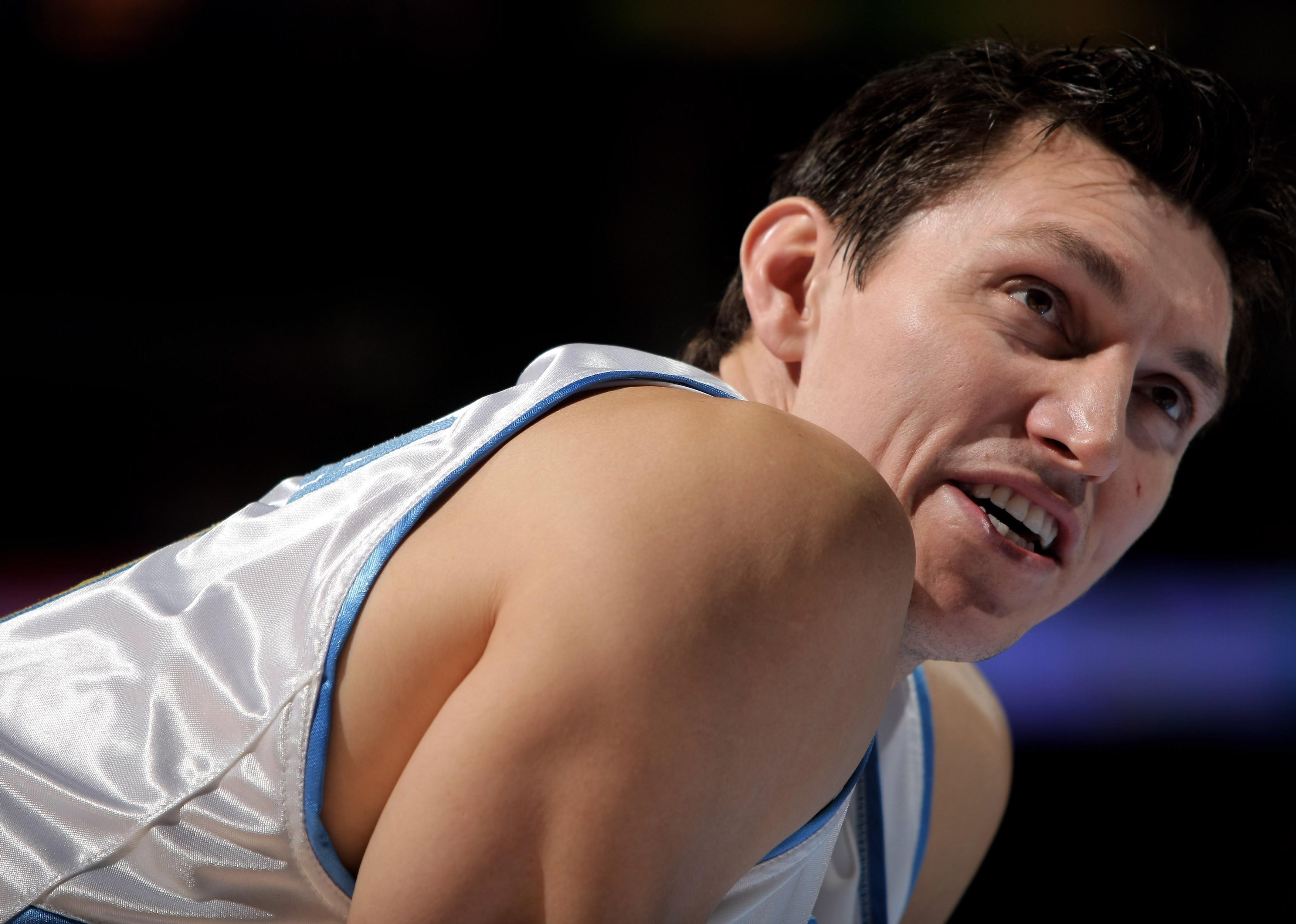 Eduardo Najera during a game at the Pepsi Center in Denver, Colorado.