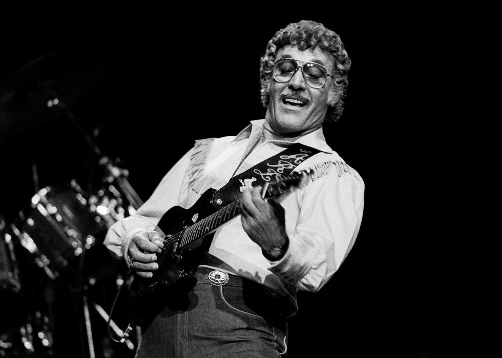 Carl Perkins performs in Atlanta, Georgia. 