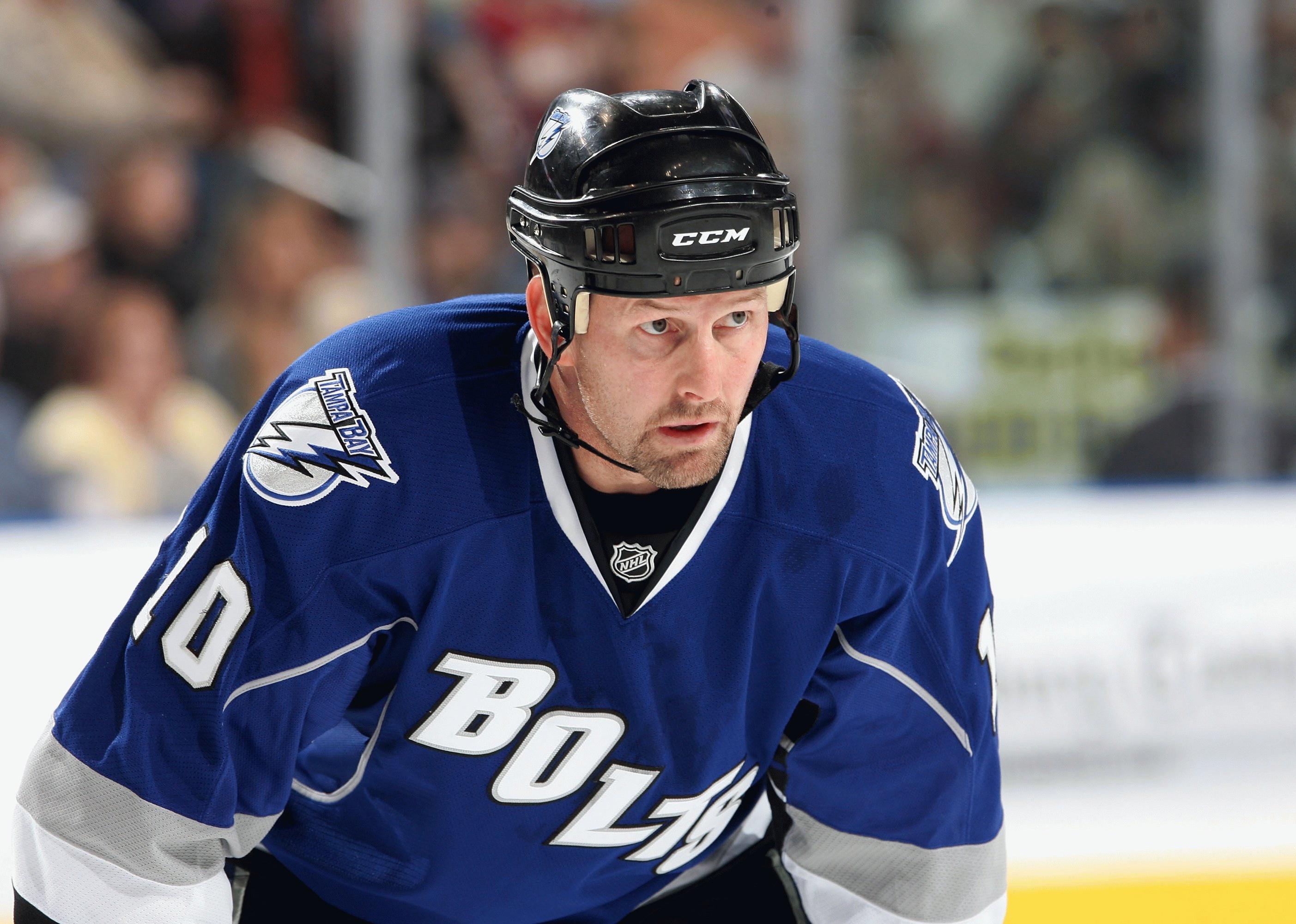 Gary Roberts waits during a break in a play.