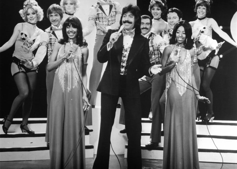 Tony Orlando performing with Dawn.