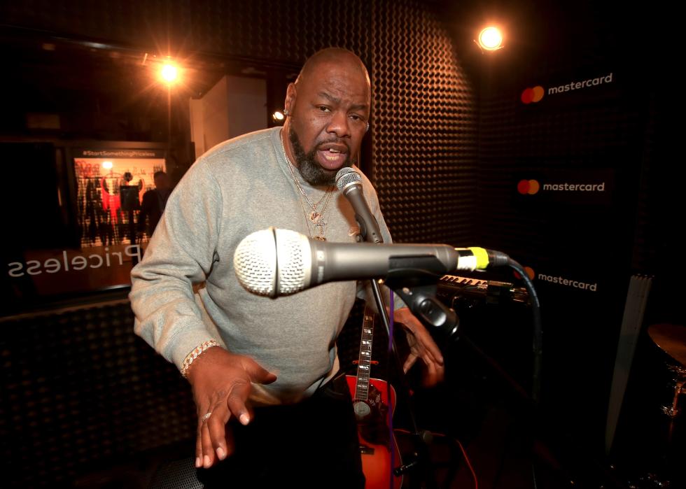 Biz Markie in recording studio during #TBT Night Presented By BuzzFeed.