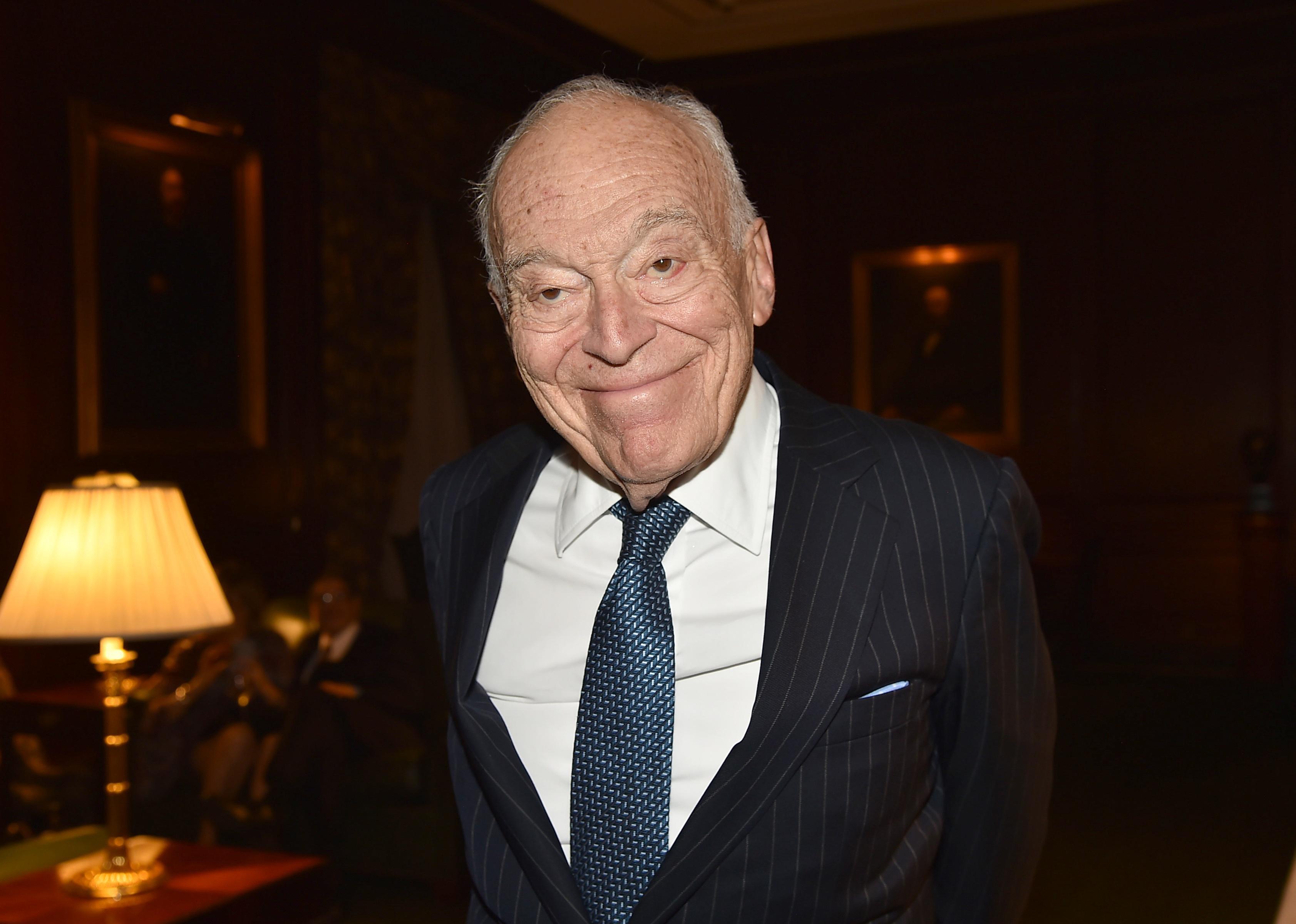 Leonard Lauder smiles at event.