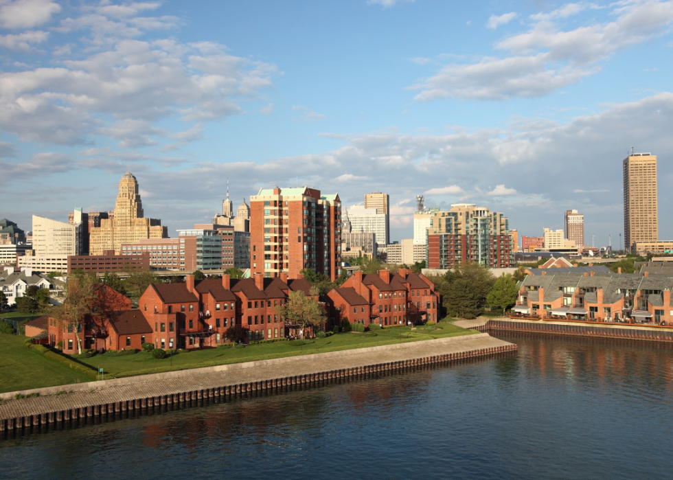 Urban skyline of Buffalo, New York.
