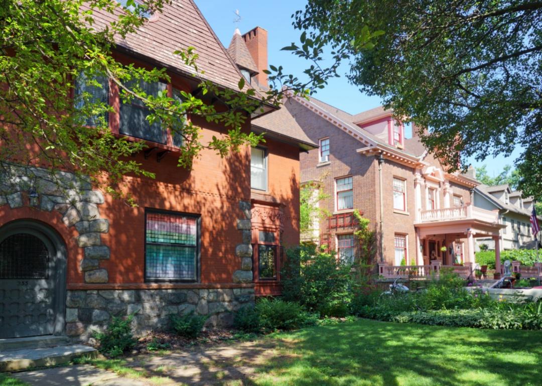 Historic and ornate homes.