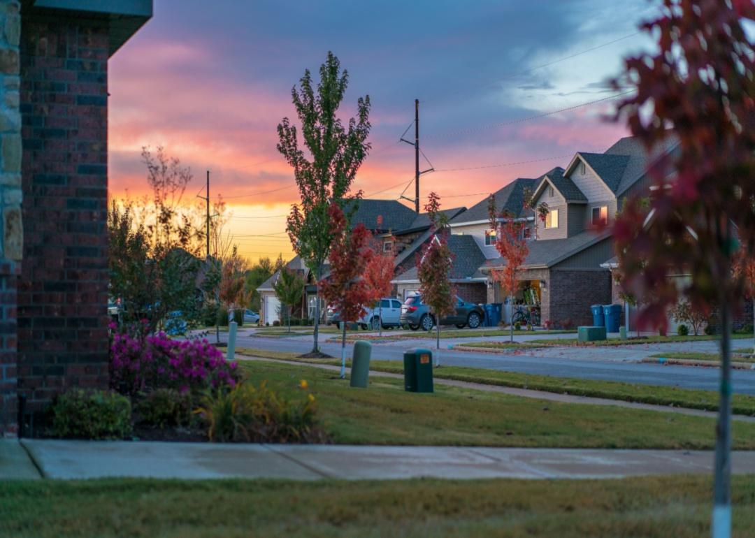 A residential neighborhood in Bentonville, Arkansas.