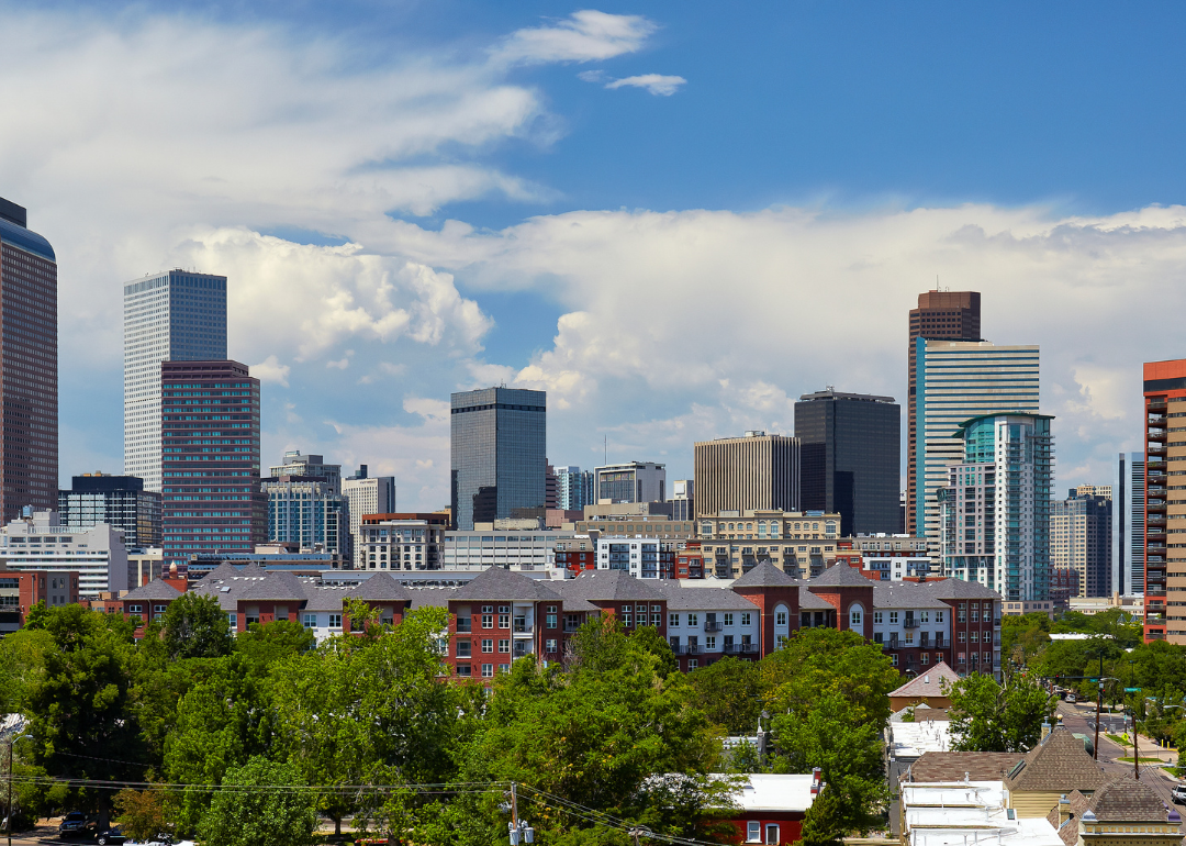 The Denver skyline.