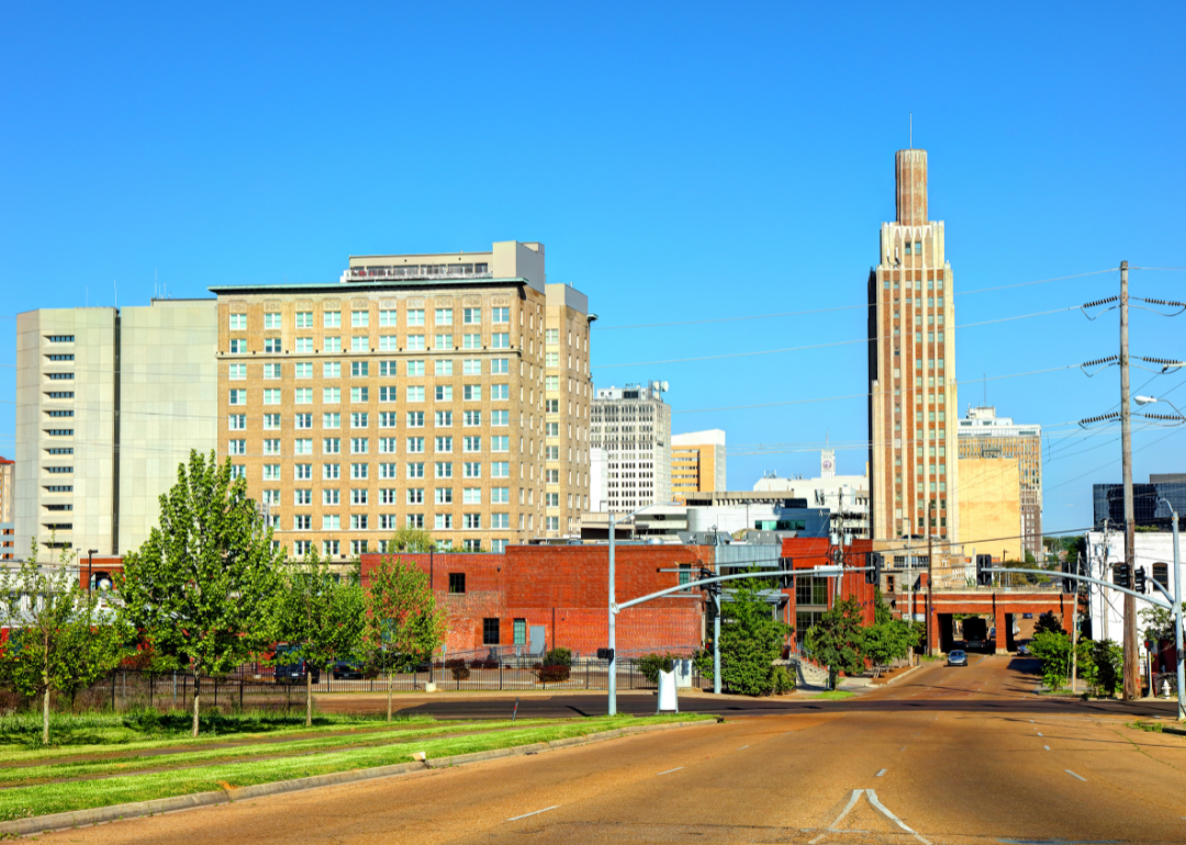 Buildings in downtown Jackson.