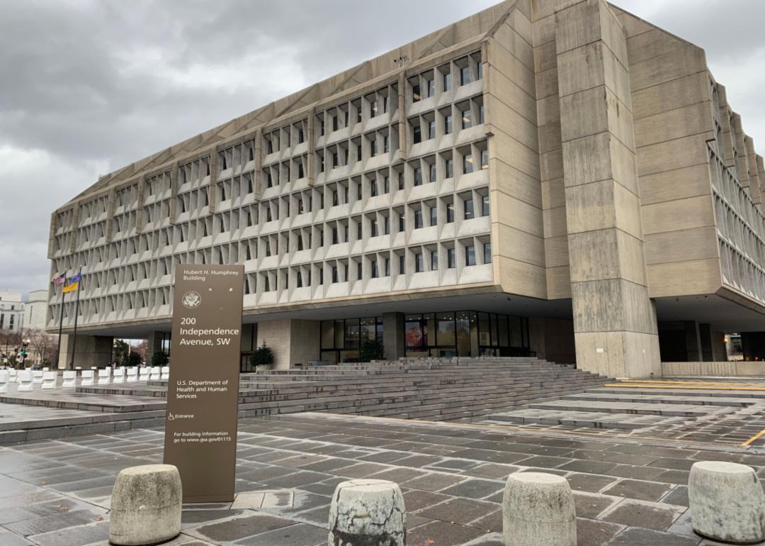 A Department of Health and Human Services building.