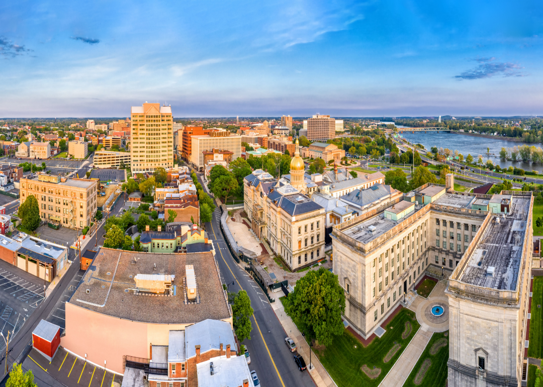 An aerial view of Trenton.