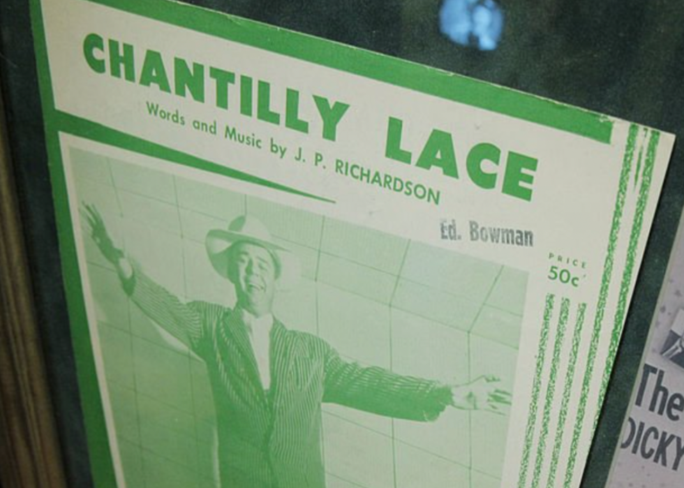 Memorabilia from J.P. Richardson, aka The Big Bopper, at the Texas Musicians Museum.