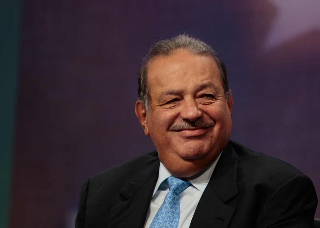 Carlos Slim Helu attends event.