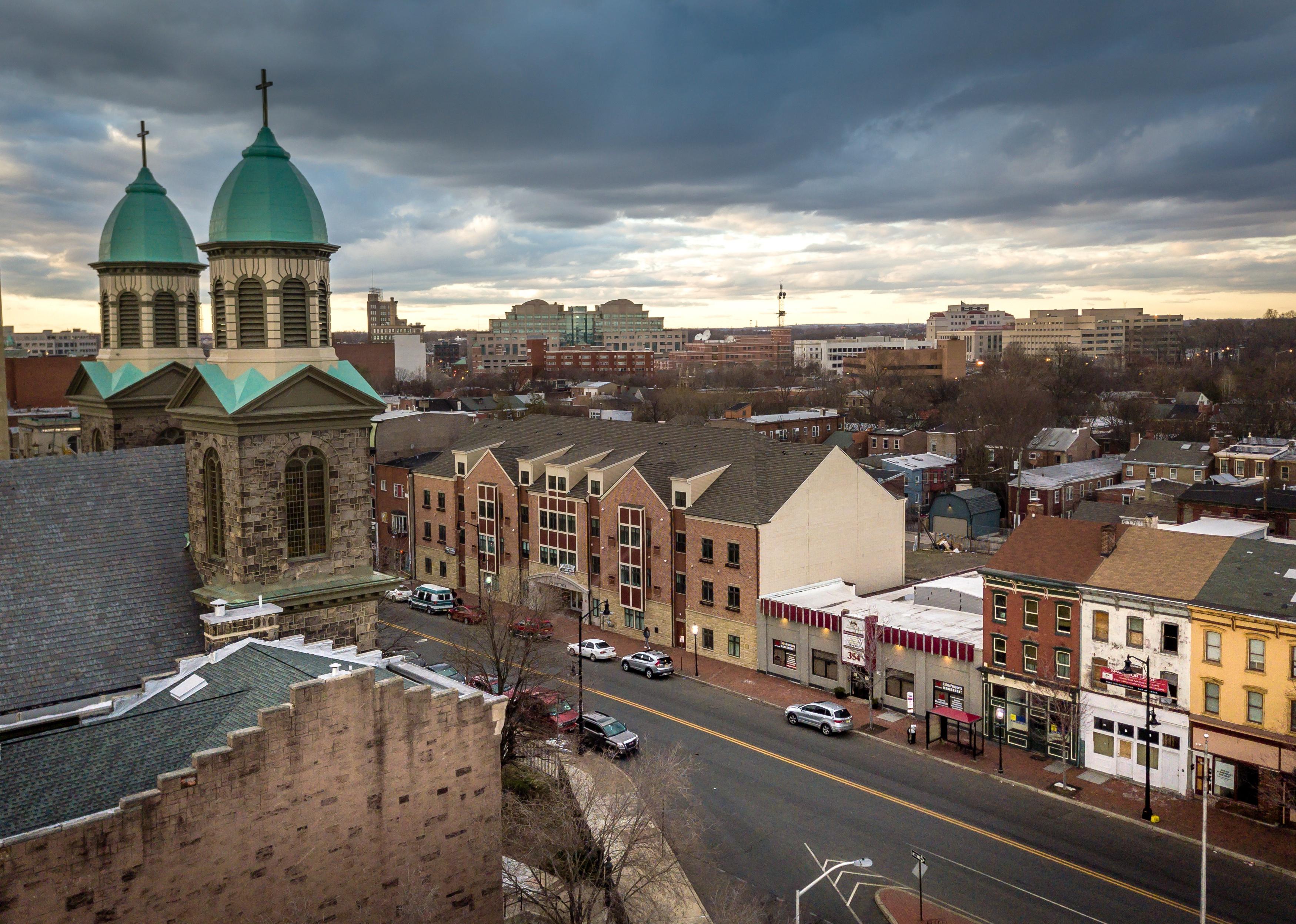 Aerial of Trenton, New Jersey.