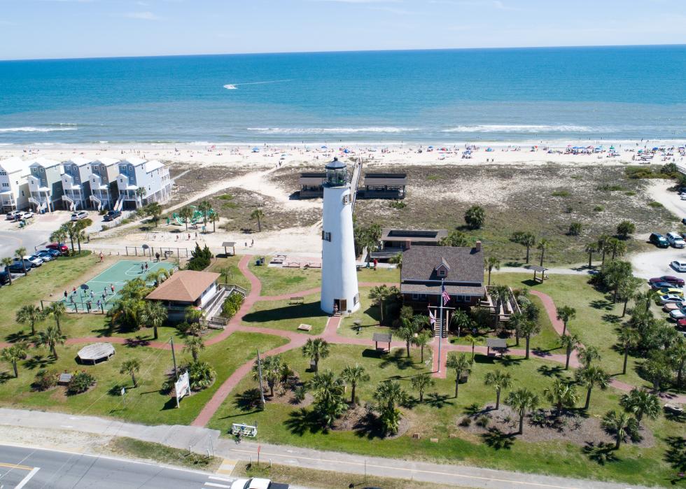 Aerial photo of St. George Island.