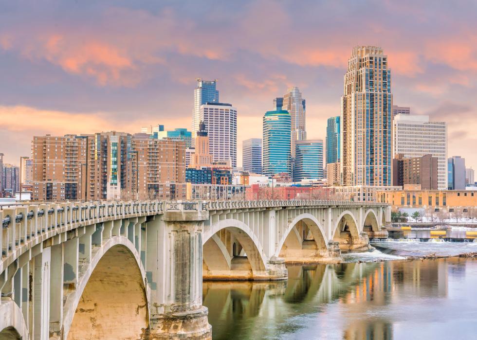 Minneapolis downtown skyline.