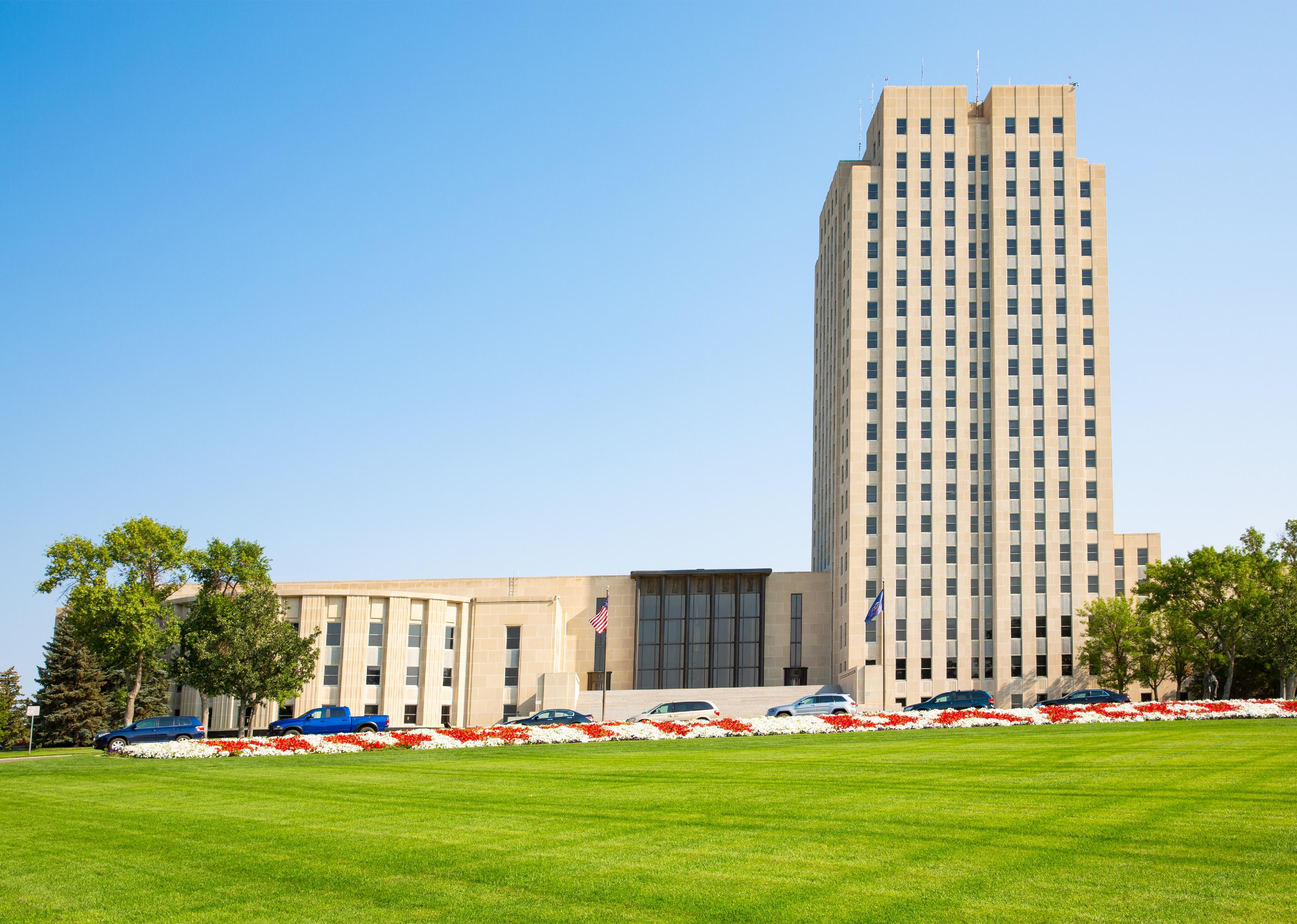 State Capitol of North Dakota in Bismarck.