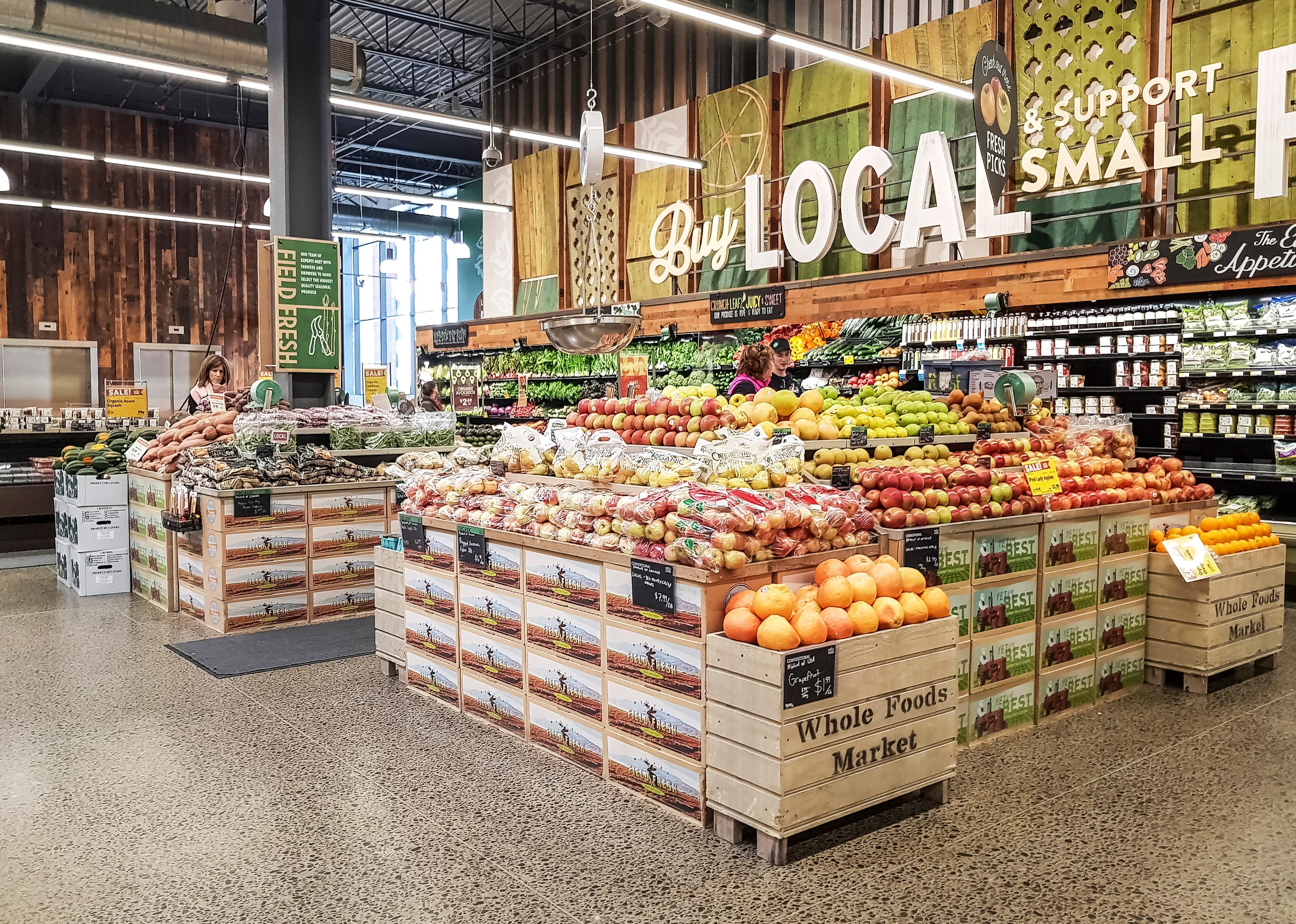Whole Foods Market produce section.
