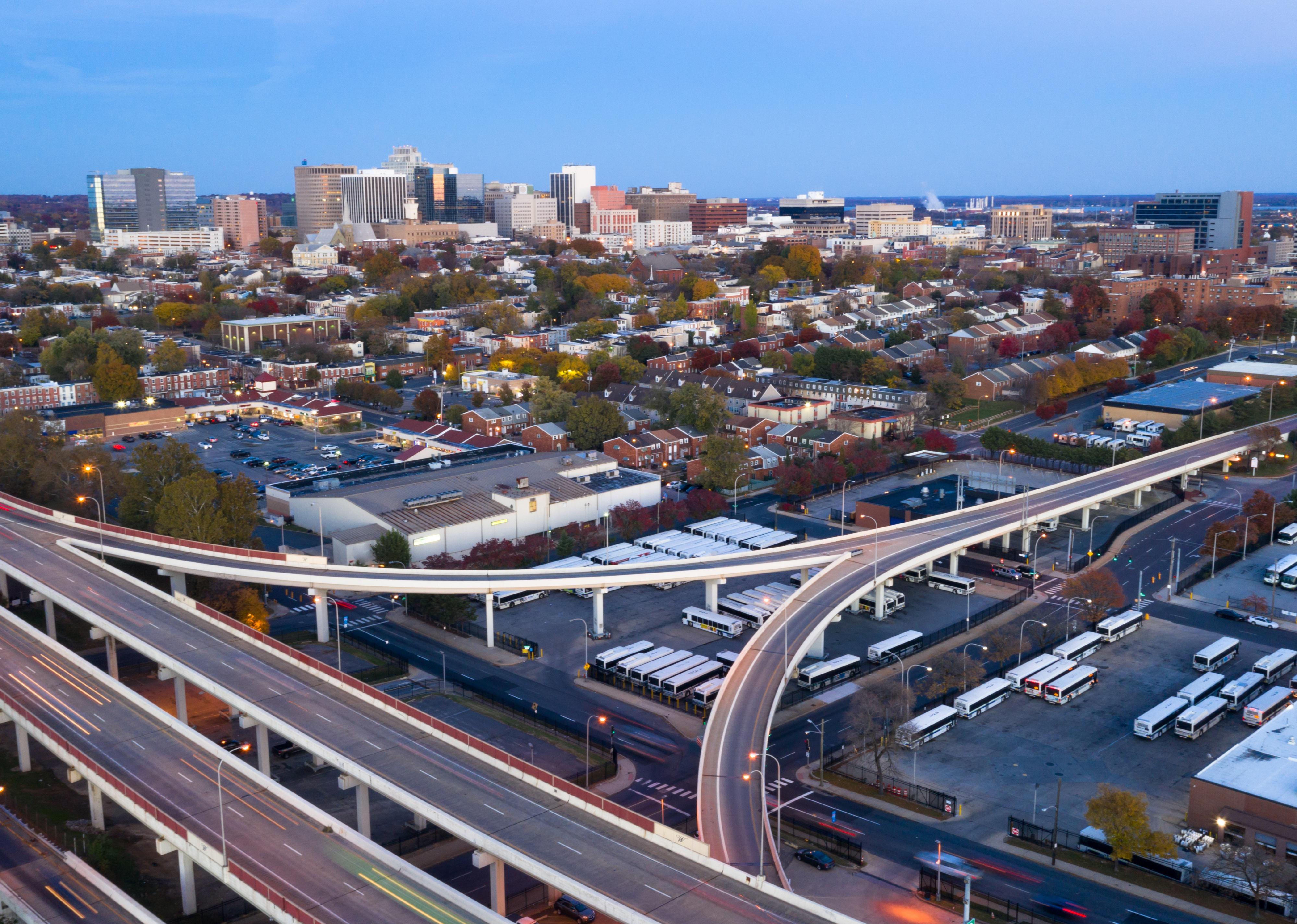 Aerial view of Wilmington.