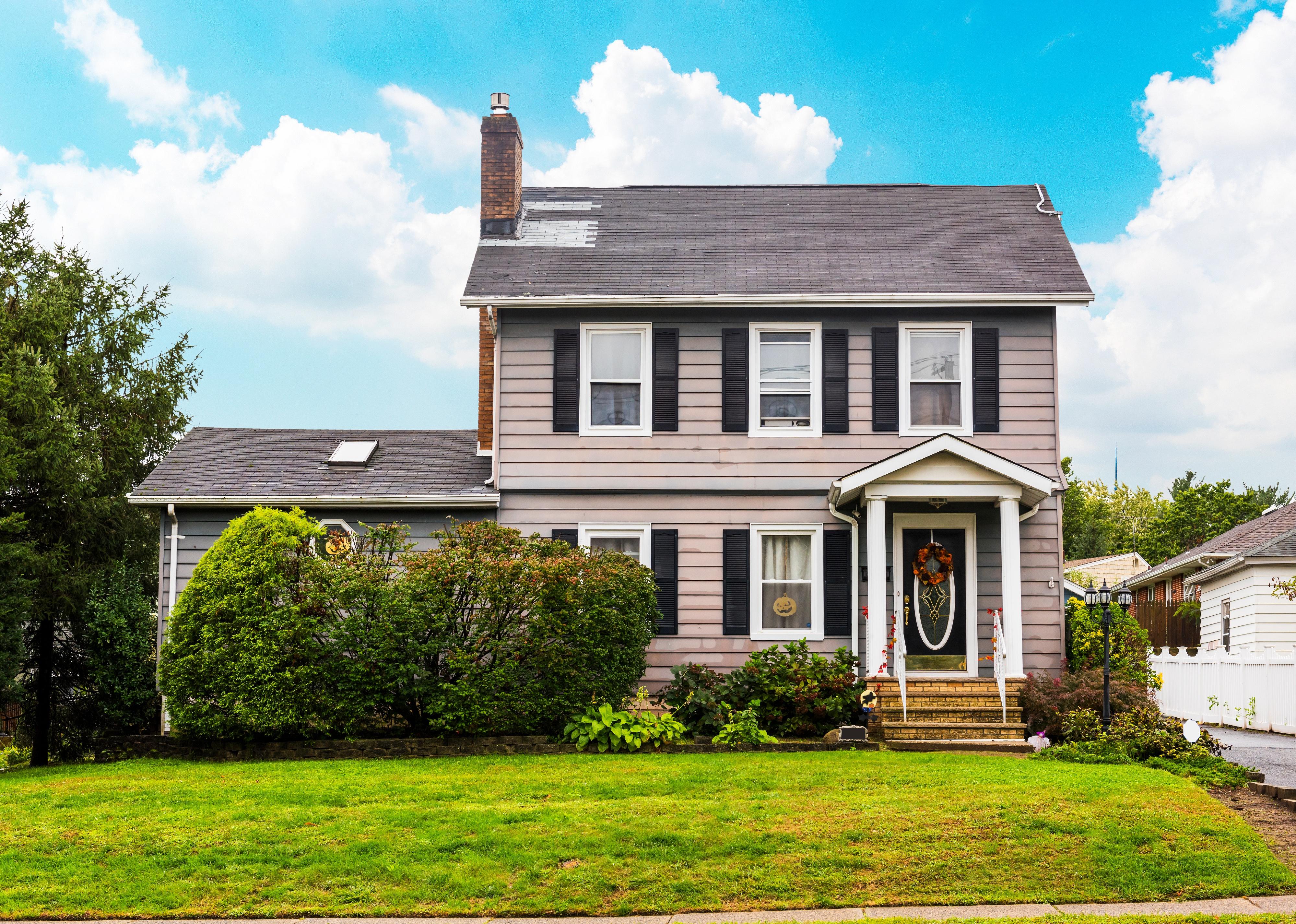 Traditional house in New Jersey.