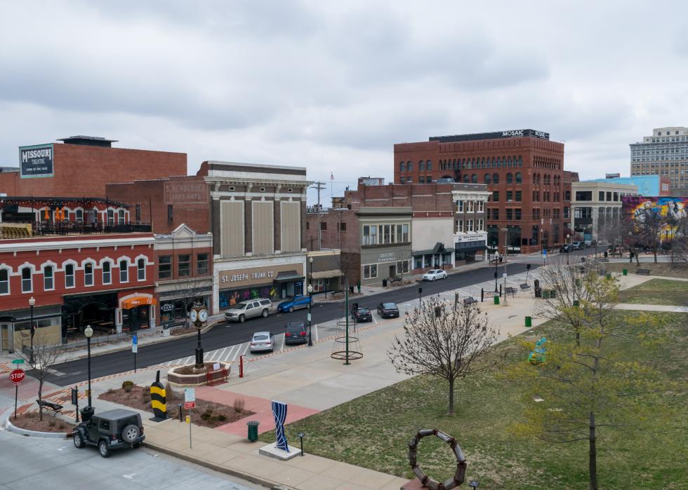 Felix Street Square in downtown St. Joseph, Missouri.
