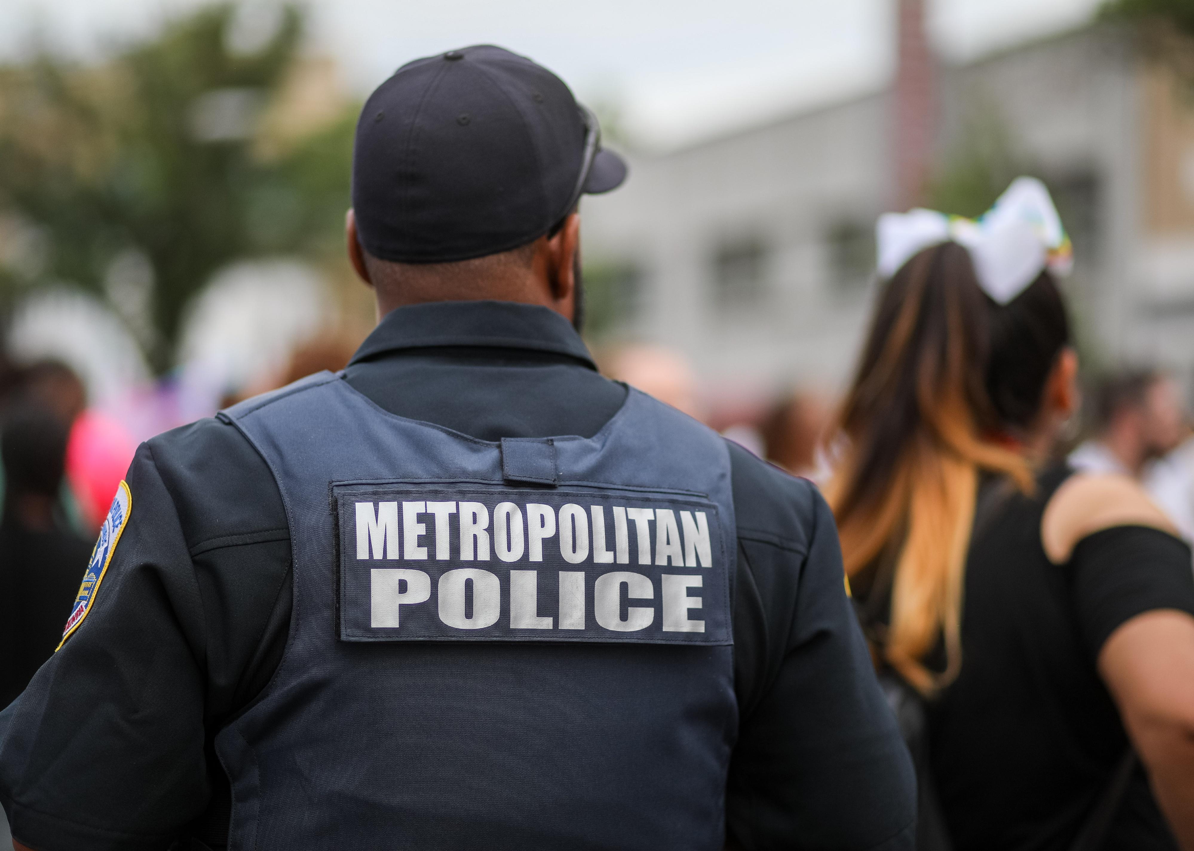 A police officer from the Metropolitan Police Department.