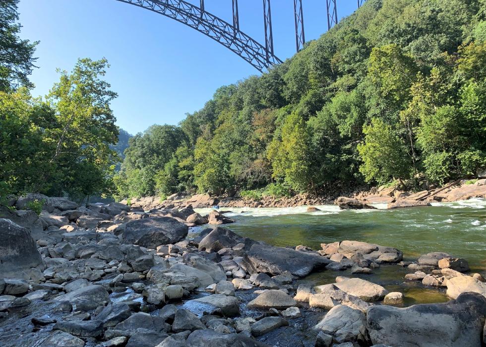 This is a photo of the Bridge in Beckley, West Virginia