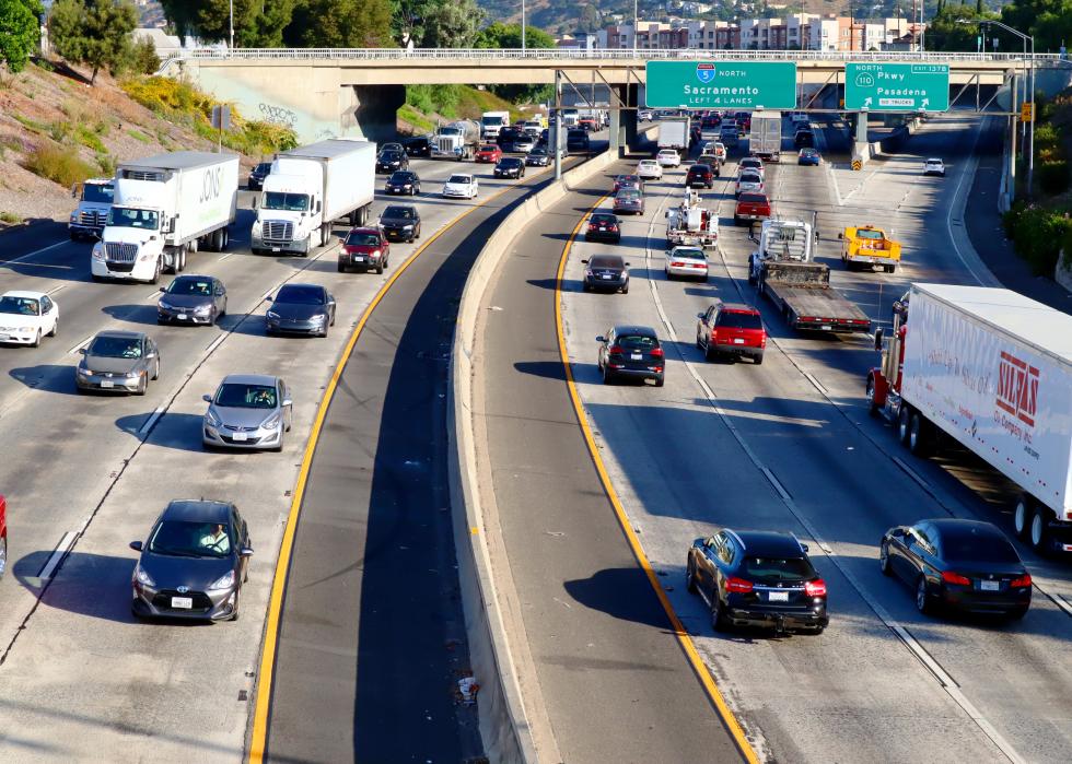 Traffic on I-5 in Los Angeles