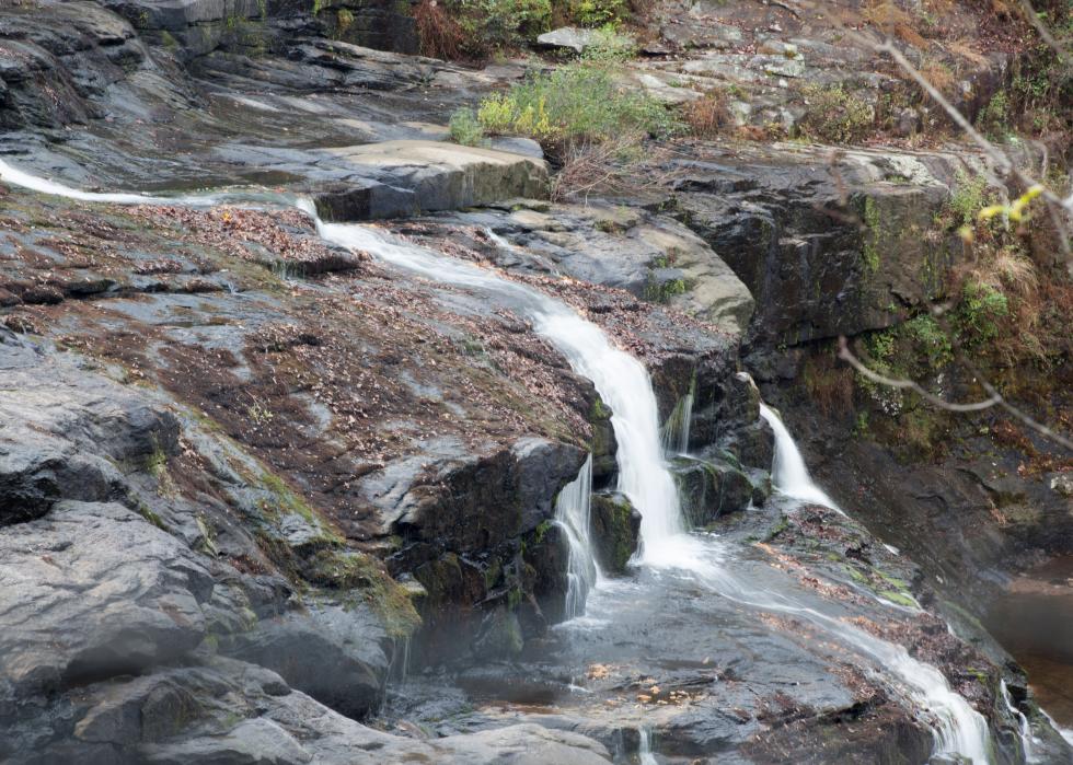 Small waterfall from High Falls in Town Creek.