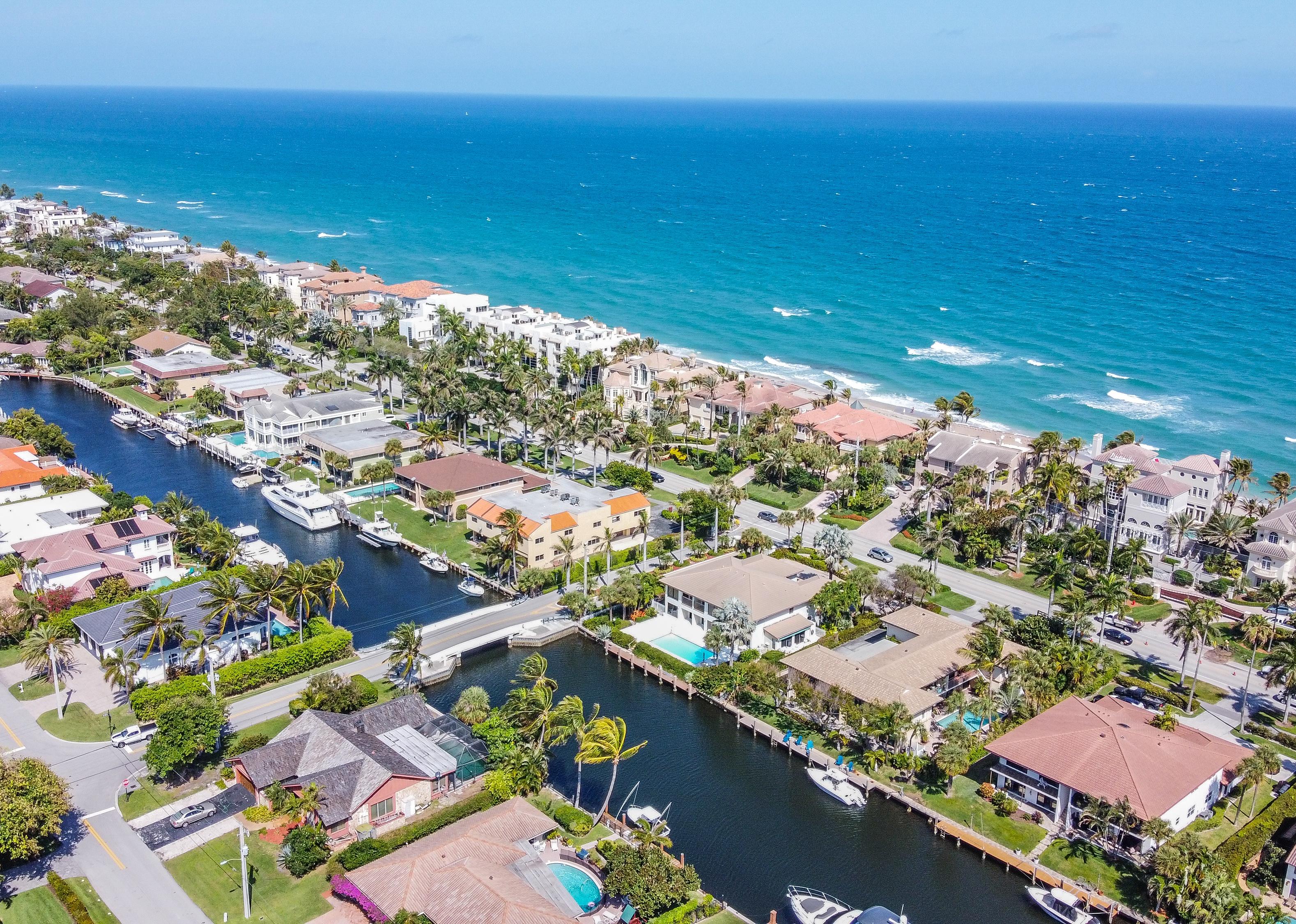 Aerial view of Highland Beach.
