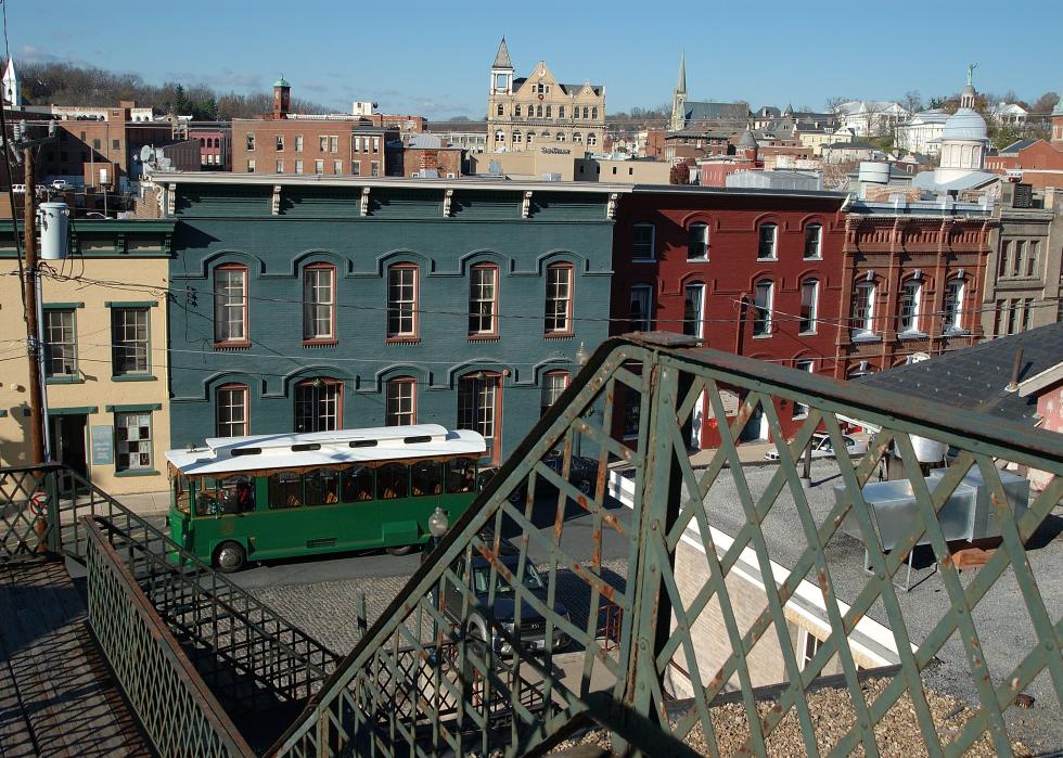 Historic district view of Staunton, Virginia