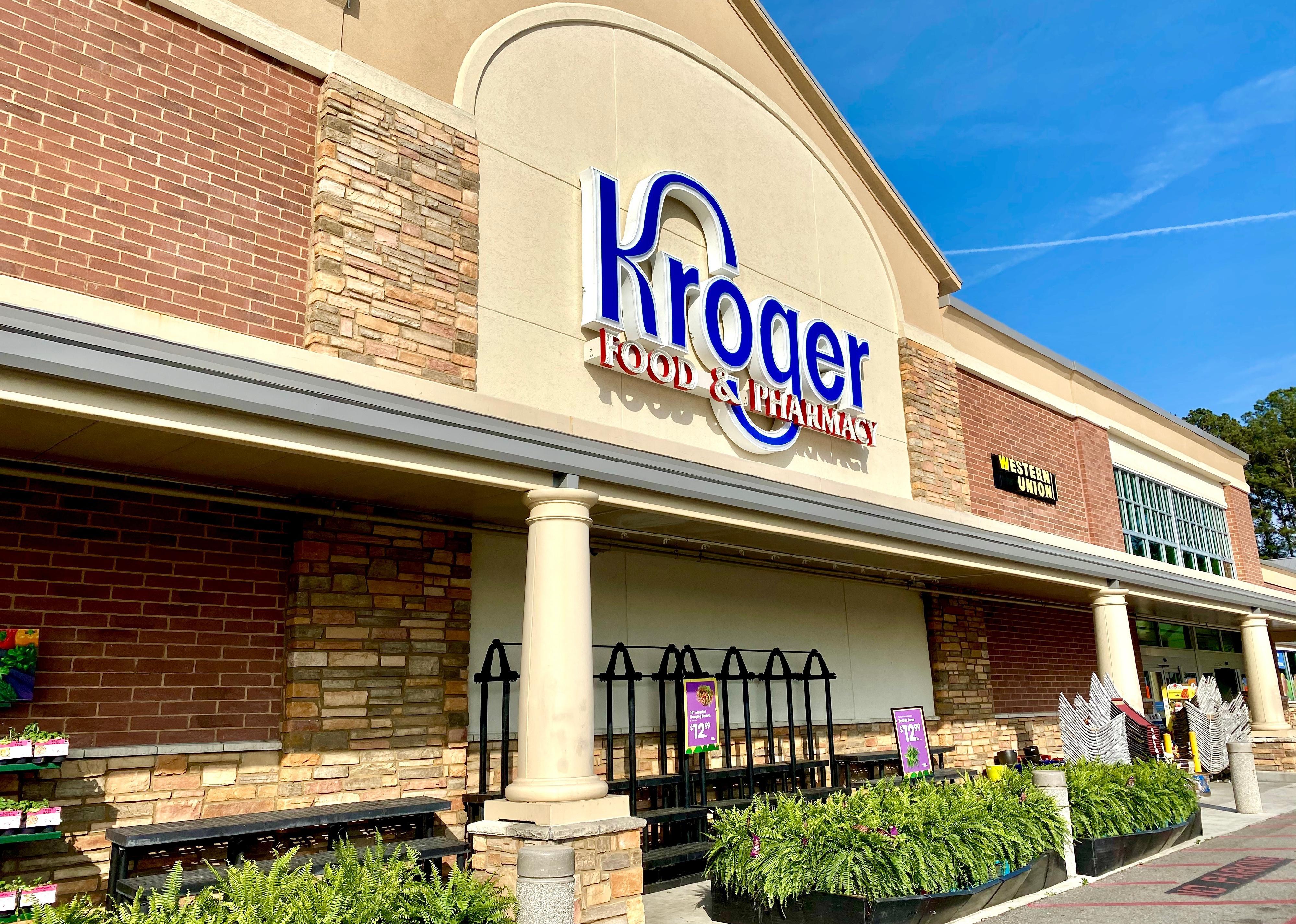Kroger storefront.