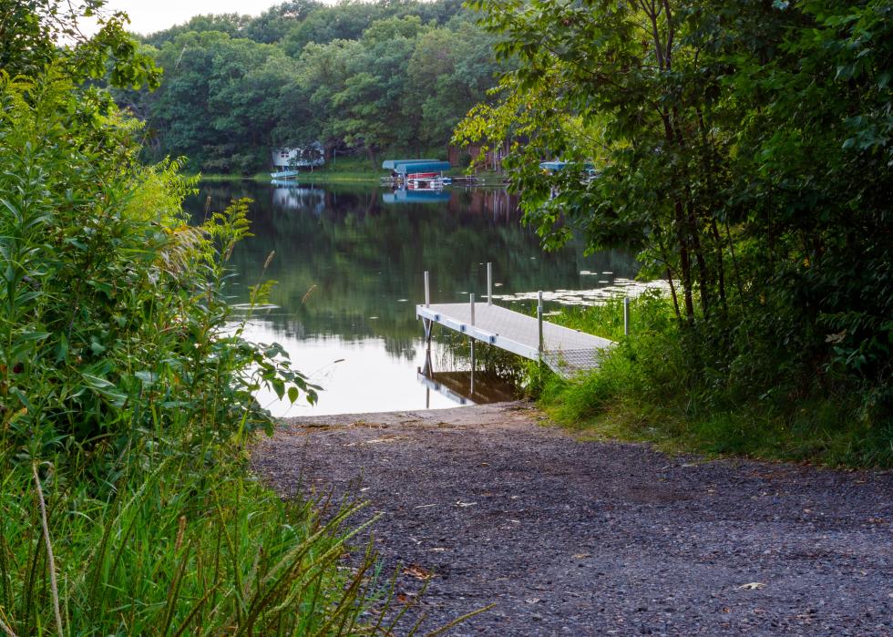 Scott Lake Public Boat launch and dock.