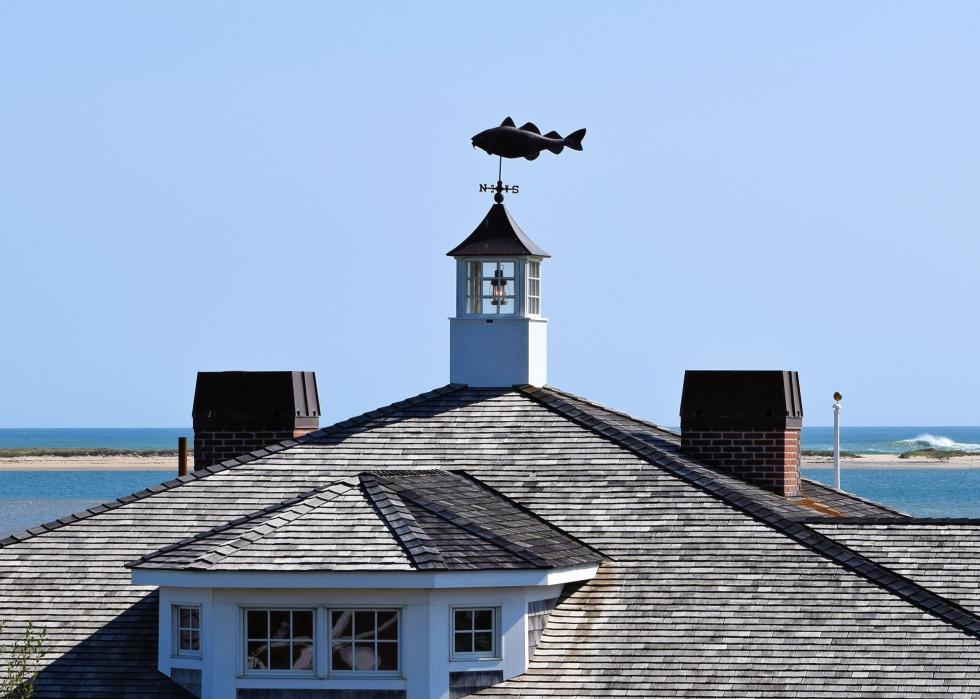 Cod fish weathervane in Chatham.