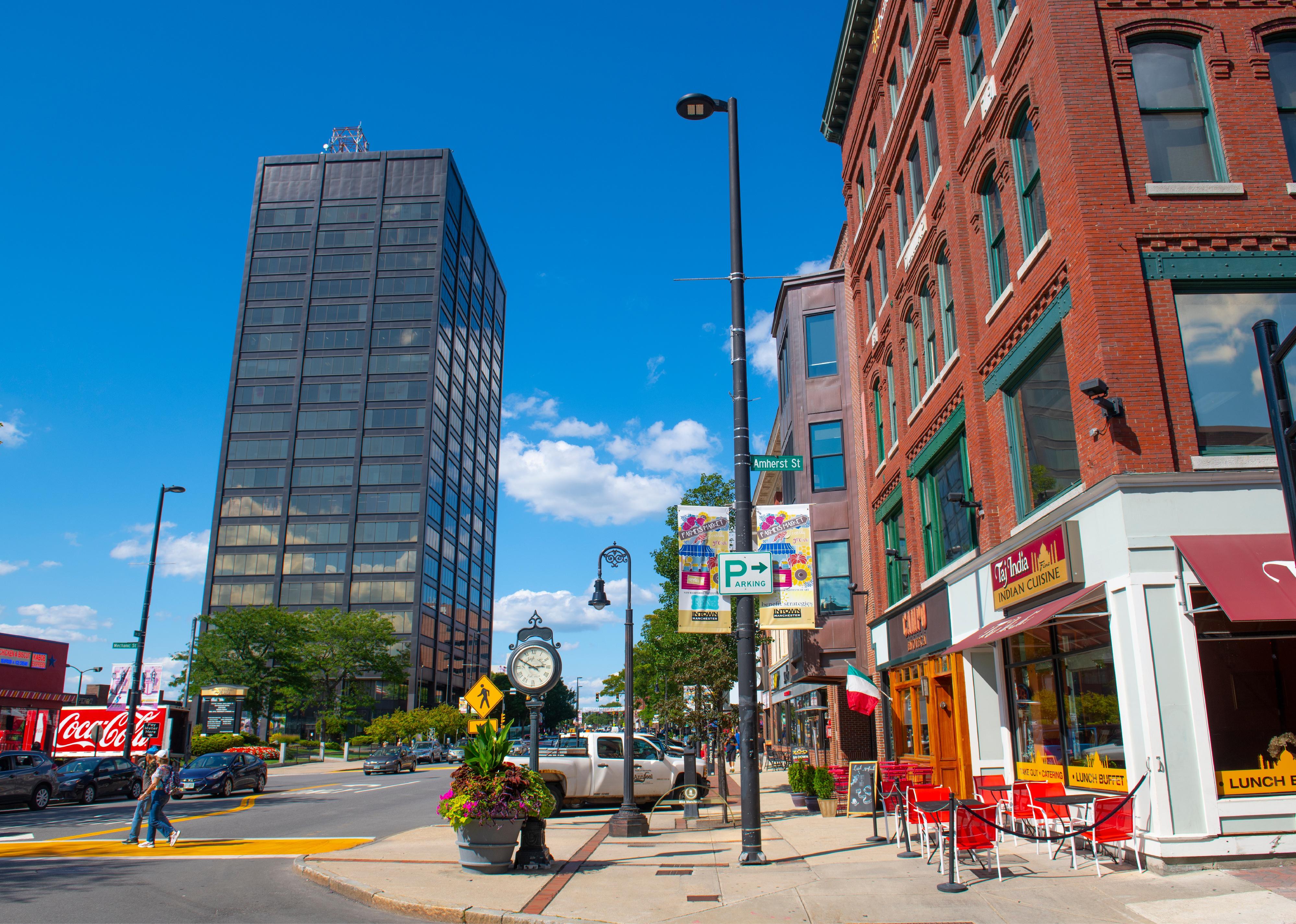 Brady Sullivan Plaza building in downtown Manchester, New Hampshire.