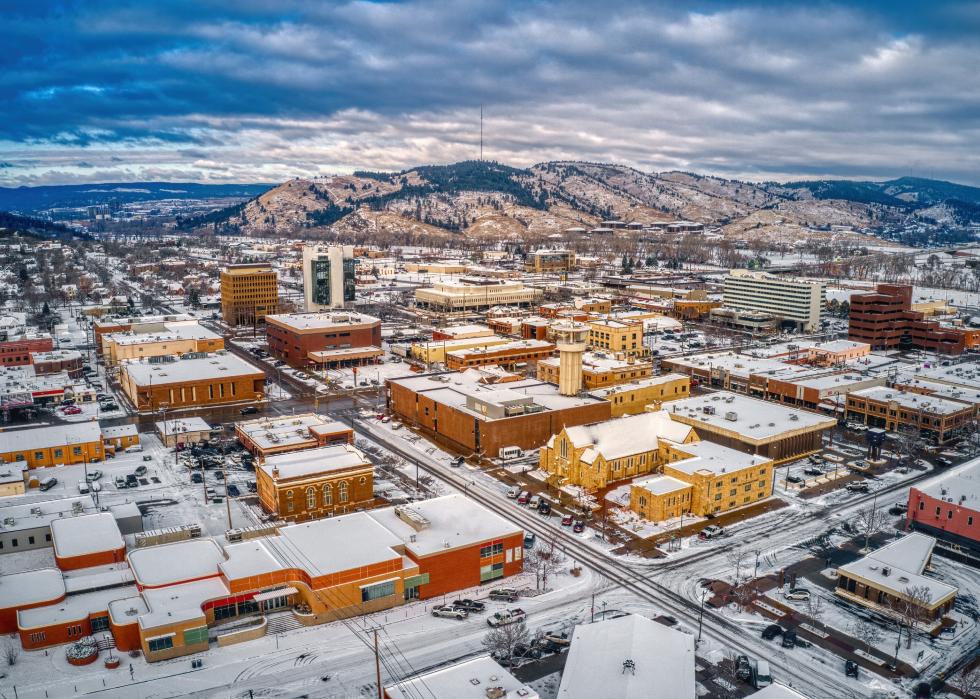 Aerial view of Rapid City, South Dakota
