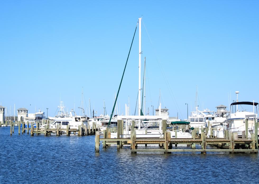 A harbor in the Gulf of Mexico.