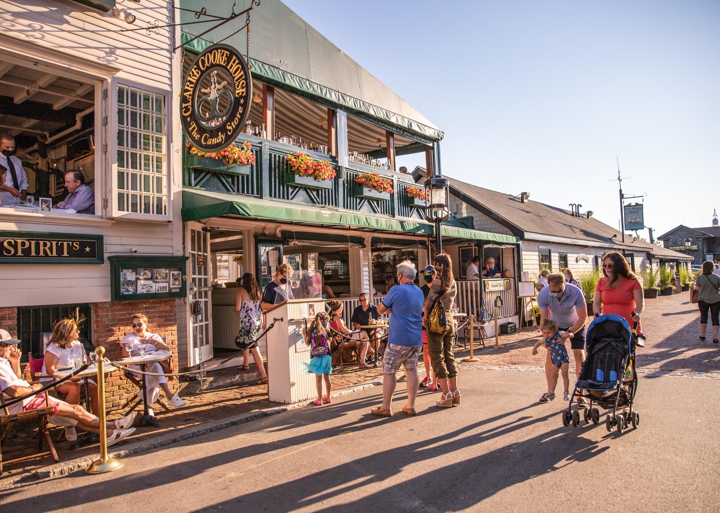 Street scene from the town of Newport, Rhode Island