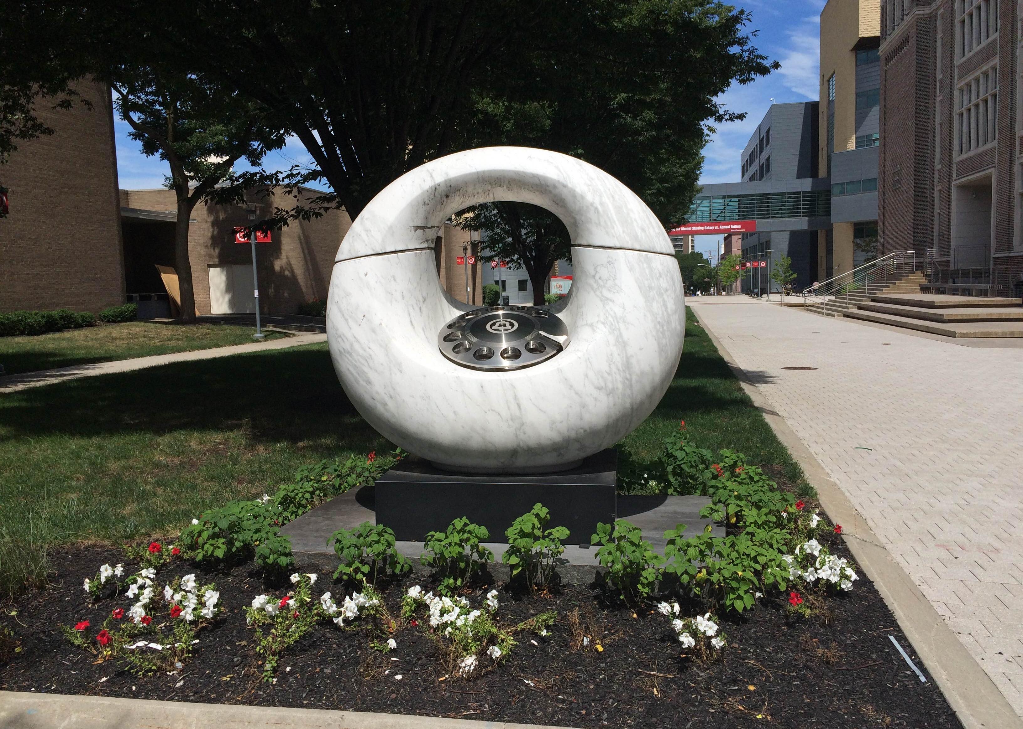 Statue of Telephone From New Jersey Institute Of Technology.