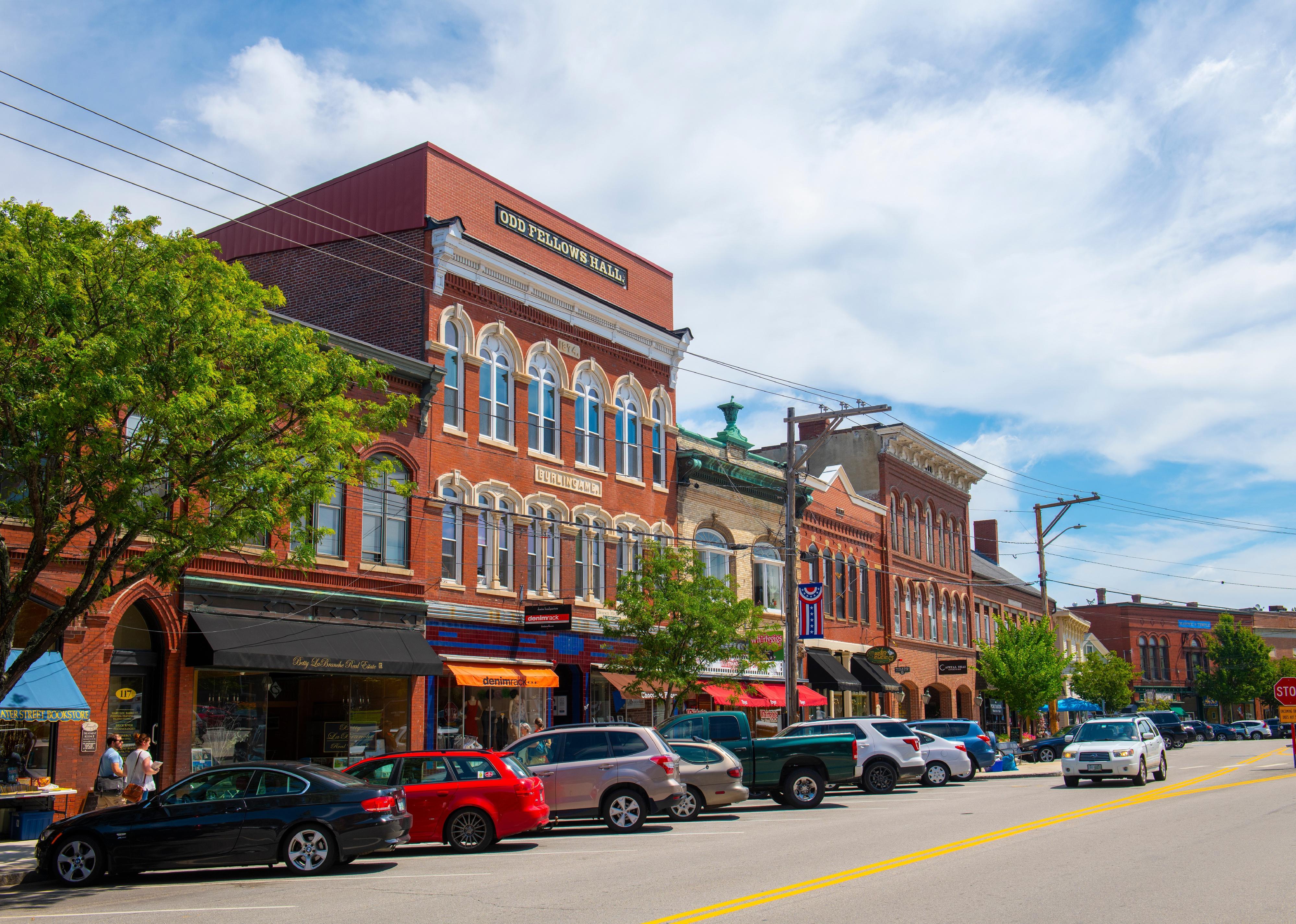 Historic town center of Exeter, New Hampshire