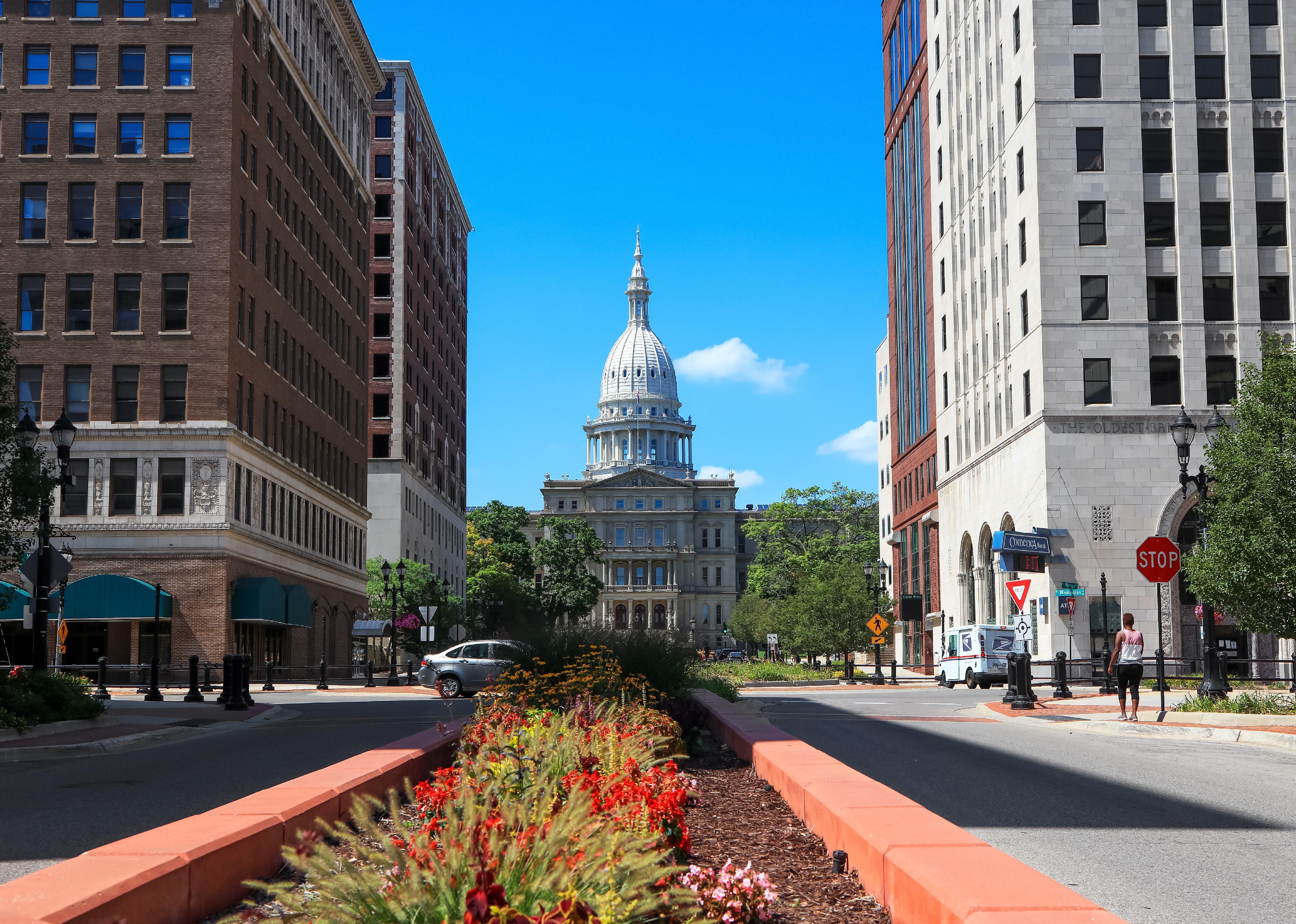 The Michigan State Capitol.