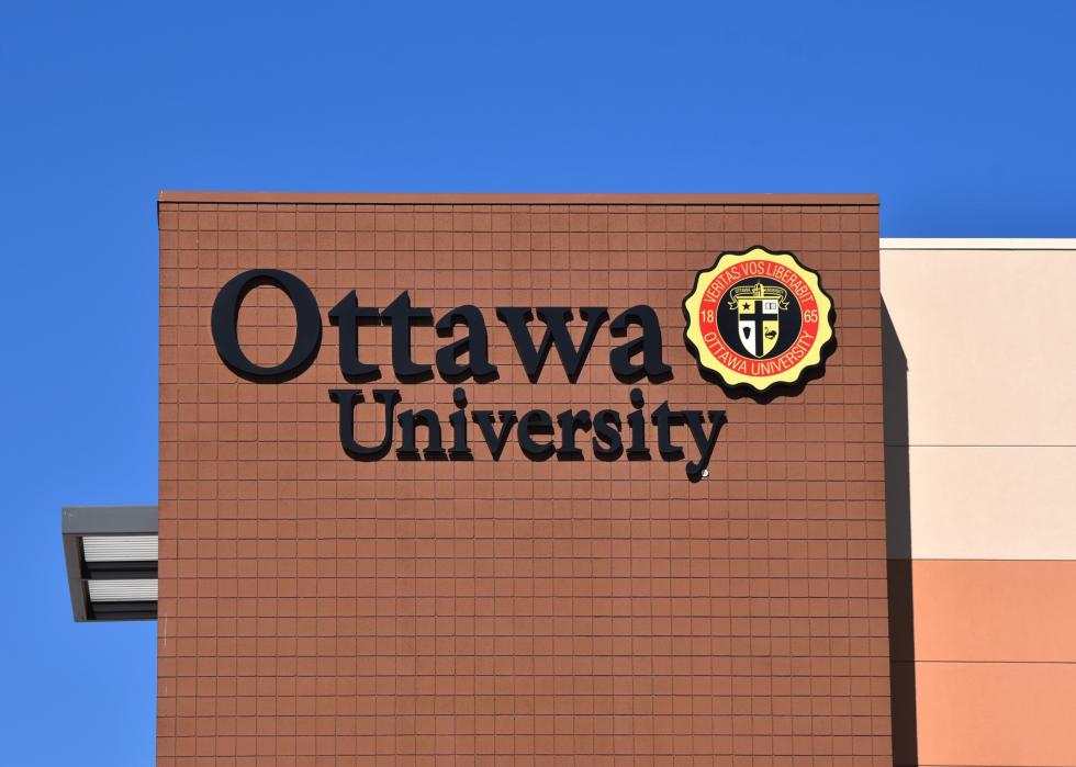 An Ottawa University sign.