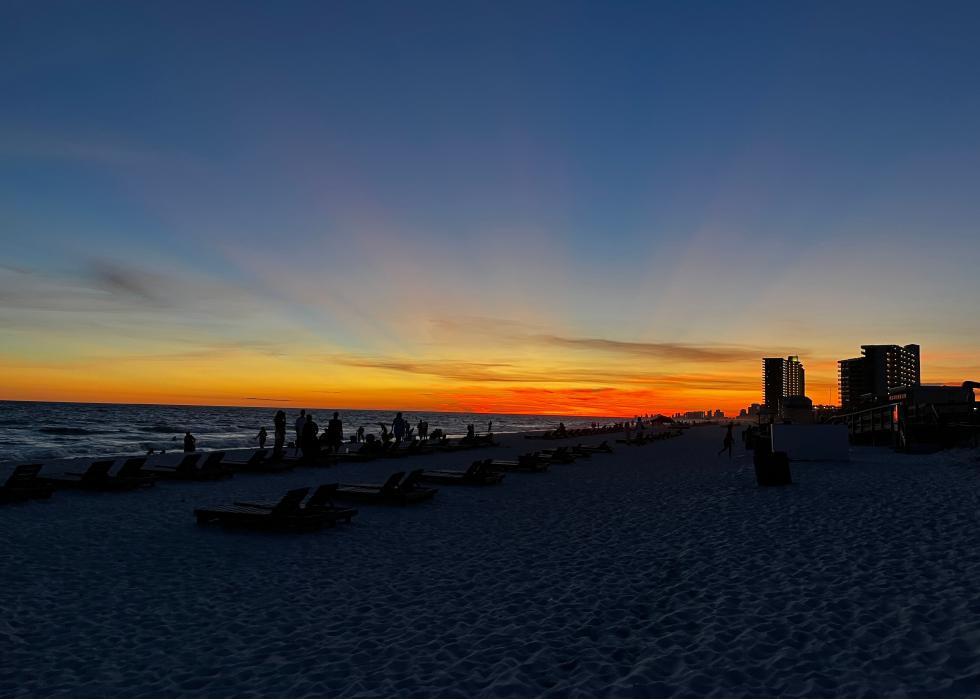 Sunset photo from Lower Grand Lagoon.