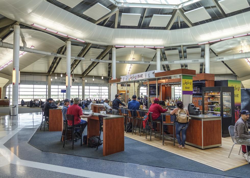 Departure Gates at Louis Armstrong New Orleans International Airport.