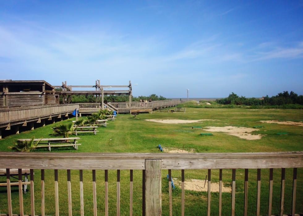 A beachfront park in Quintana Beach.