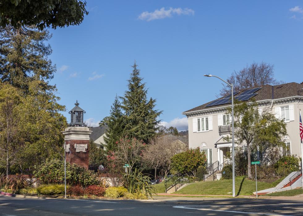 Piedmont neighborhood in California
